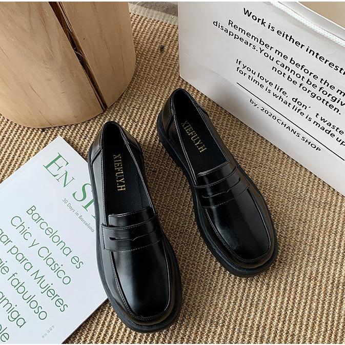 送料690円 学生用ローファー革靴 2カラー22.5〜24.5cm制服コスプレも