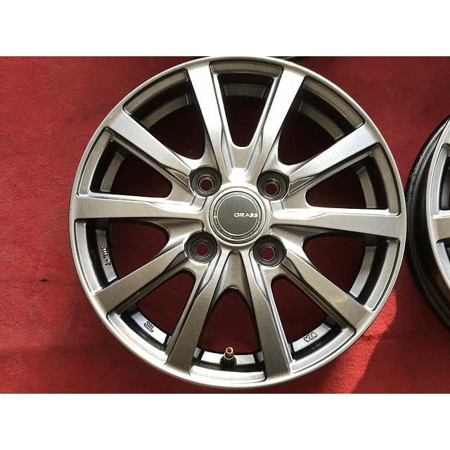 YOKOHAMA GRASS グラス 13インチアルミホイール 13x4J+42 PCD100 4穴 a