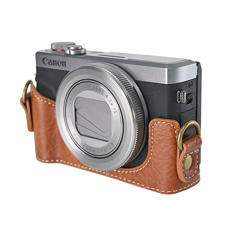 キャノン Canon Powershot G7X Mark III カメラ ケース PUレザー