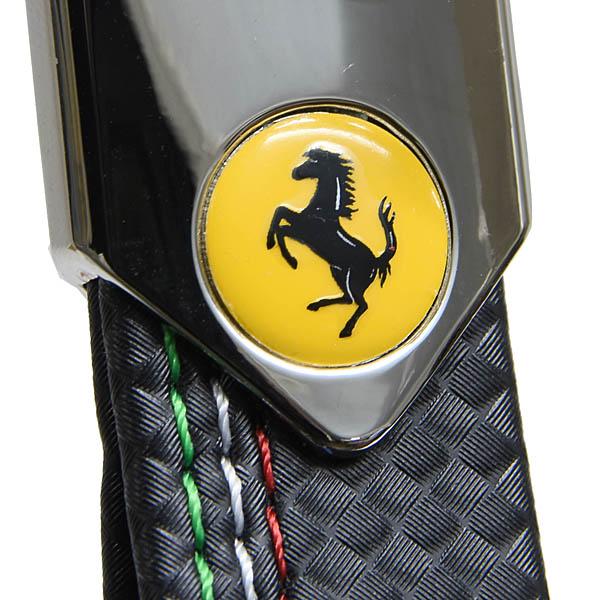 Ferrari（フェラーリ） カーボンルックトリコロールステッチストラップ