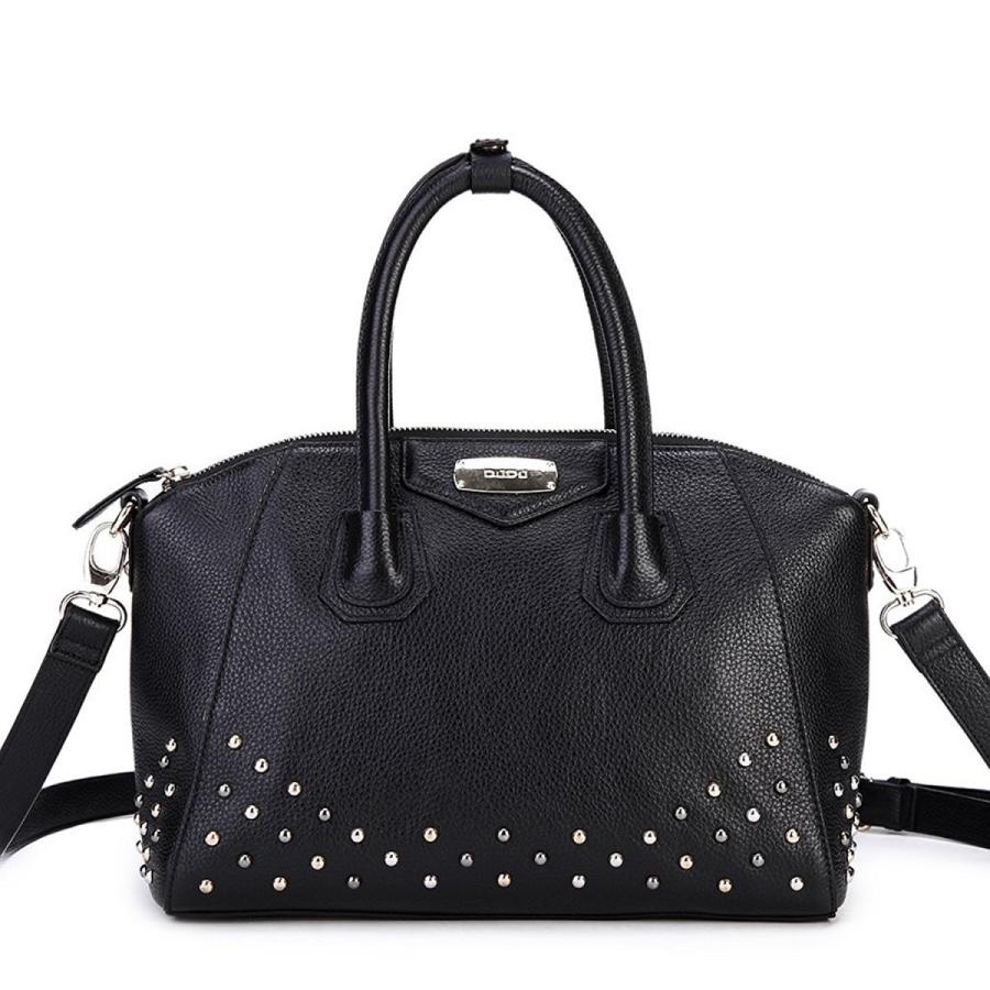 特別セール品】パンクファッション 本革2way スタッズバッグ ボストン