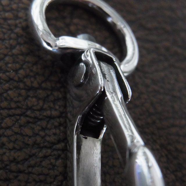 シルバー925製 回転式 アミナスカン クラスプ フック 無地 プレーン D