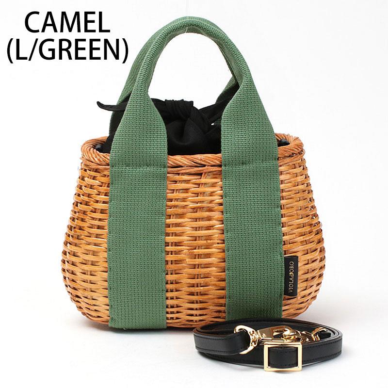 VIOLAd'ORO（ヴィオラドーロ） かごバッグ 2WAY ラタンショルダー
