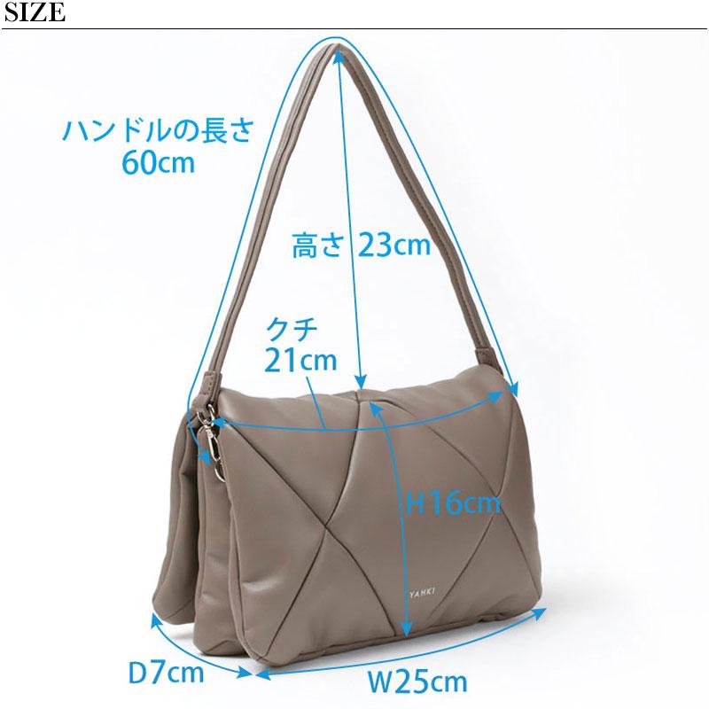 YAHKI（ヤーキ） ショルダーバッグ YAHK フェイクレザー 3WAY