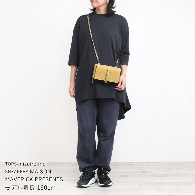 お財布ショルダー エムユーエル 本革 2種類のストラップから選べる MUL