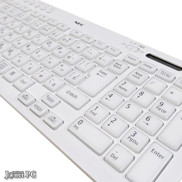 NEC KG-1129 光沢仕様 純正 ワイヤレスキーボード 白 ホワイト 日本語
