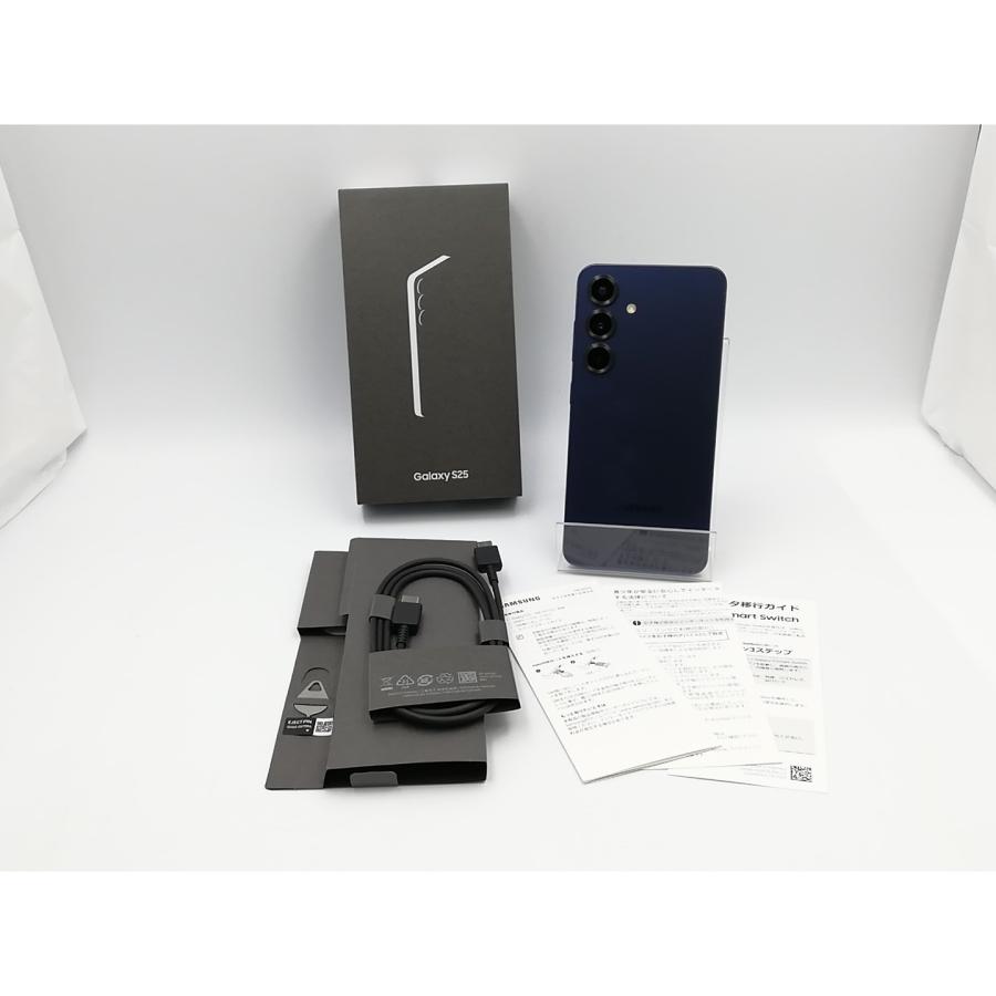 中古】SAMSUNG 国内版 【SIMフリー】 Galaxy S25 ネイビー 12GB 256GB