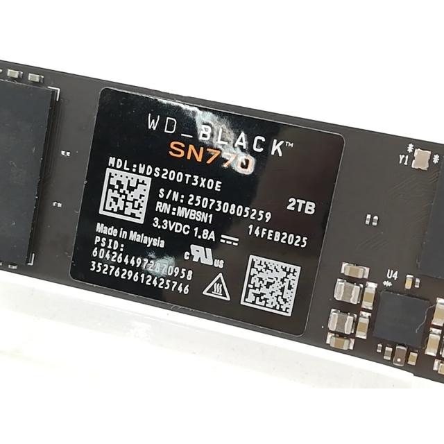 中古】W.D. WD_Black SN770 NVMe WDS200T3X0E 2TB/M.2 2280(PCIe4.0