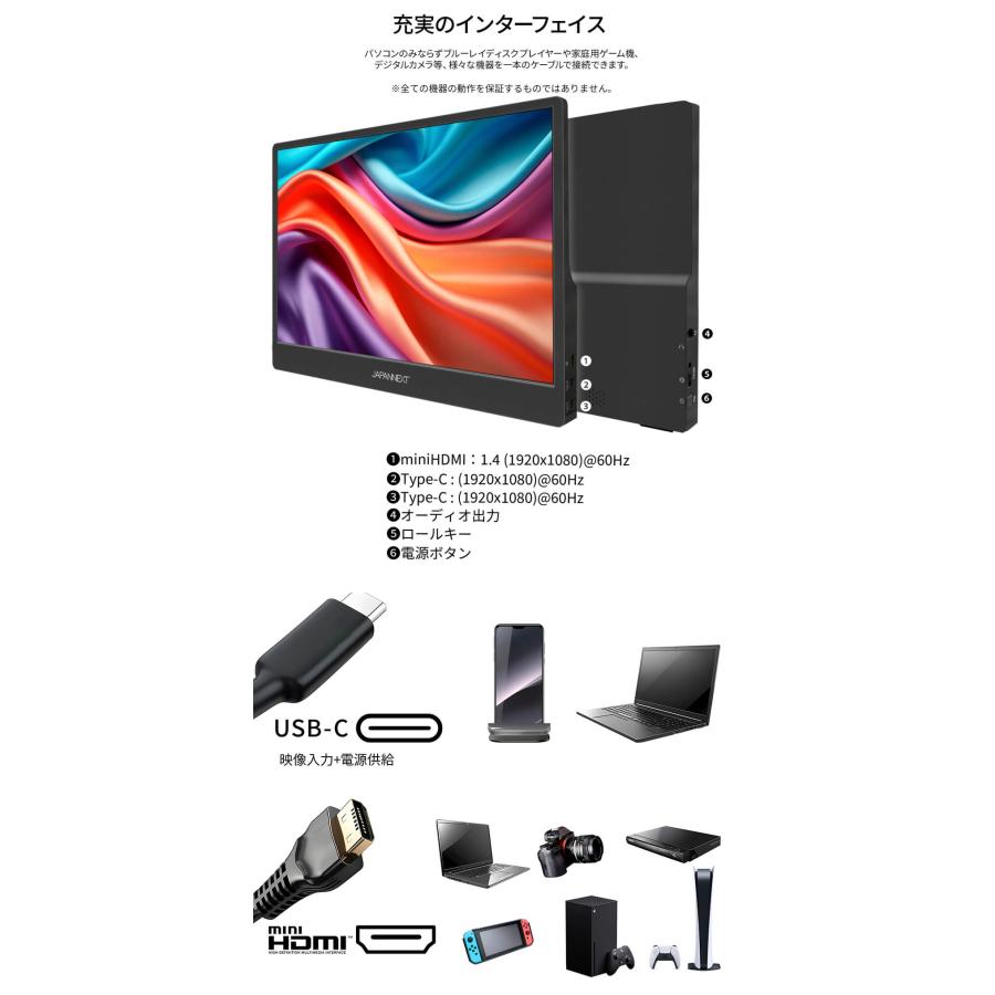JAPANNEXT（ジャパンネクスト） JAPANNEXT 14インチ タッチパネル搭載