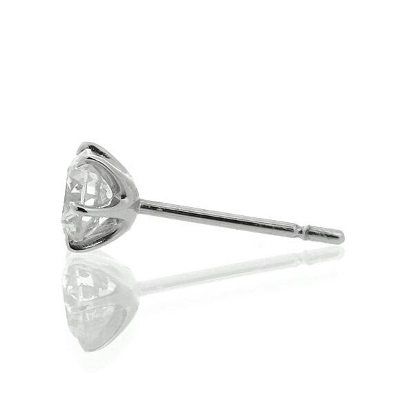 ダイヤモンド ピアス0.8ct 0.4×0.4ct Pt900 プラチナ ハートアンド