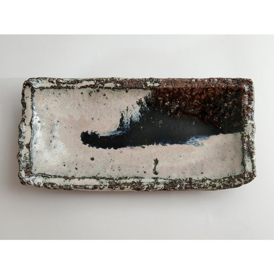 唐津焼中川自然坊窯】中川恭平作 朝鮮唐津竹長皿（小） : 唐津焼中川