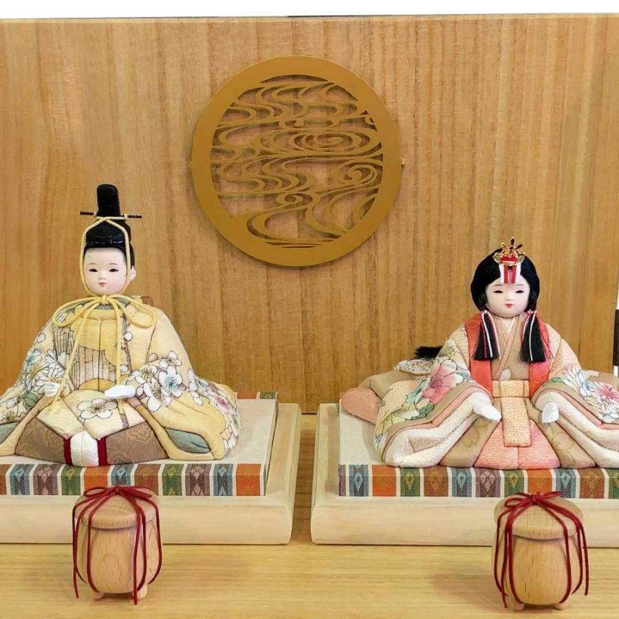 雛人形 お祝い 木目込み 一秀 ひな人形 親王飾 17号 友禅 かわいい