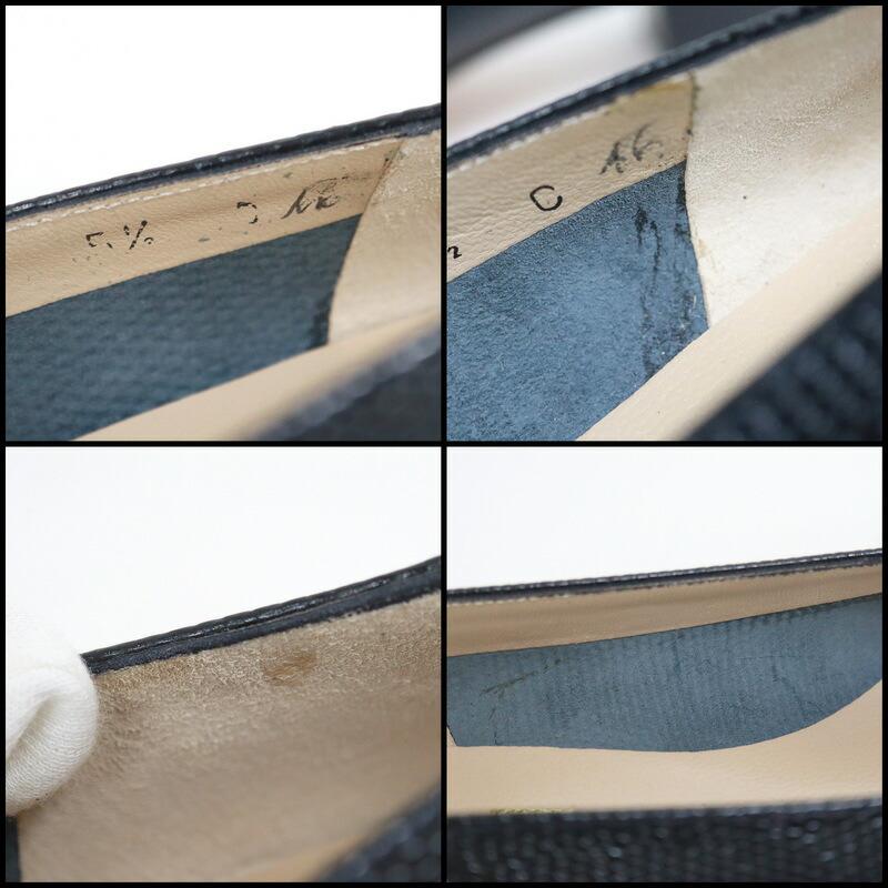 Salvatore Ferragamo フェラガモ パンプス ヴェラリボン クロコ型押し