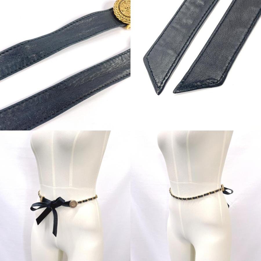 CHANEL（シャネル） ベルト チェーンベルト ココマーク リボン レザー