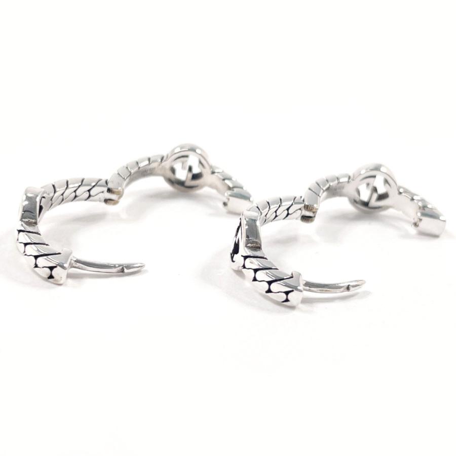 GUCCI（グッチ） ピアス インターロッキングG フープピアス シルバー