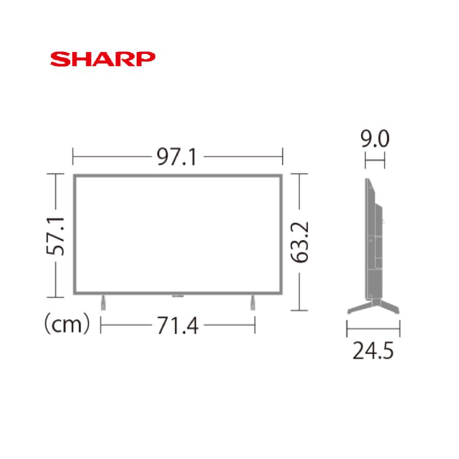 AQUOS (限定1台)シャープ アクオス 4K 液晶テレビ 43V型 4T-C43GL1