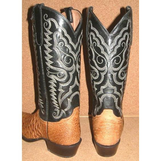 本物 【TONY LAMA トニーラマ】 最高級 オーストリッチ ダチョウ 皮革