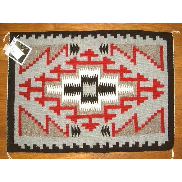 貴重 本物 ナバホ族 アーティスト製作 ラグ ナバホラグ NAVAJO RUG