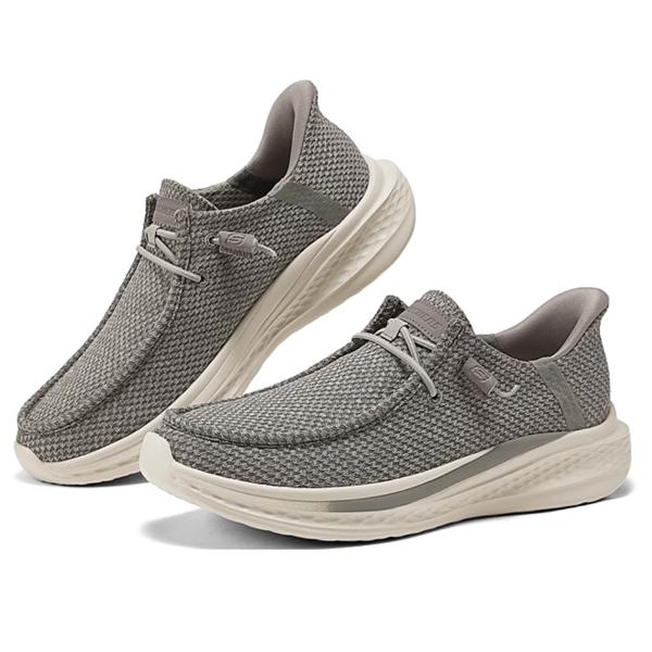 SKECHERS（スケッチャーズ） スリップイン メンズ 黒 靴 立ったまま