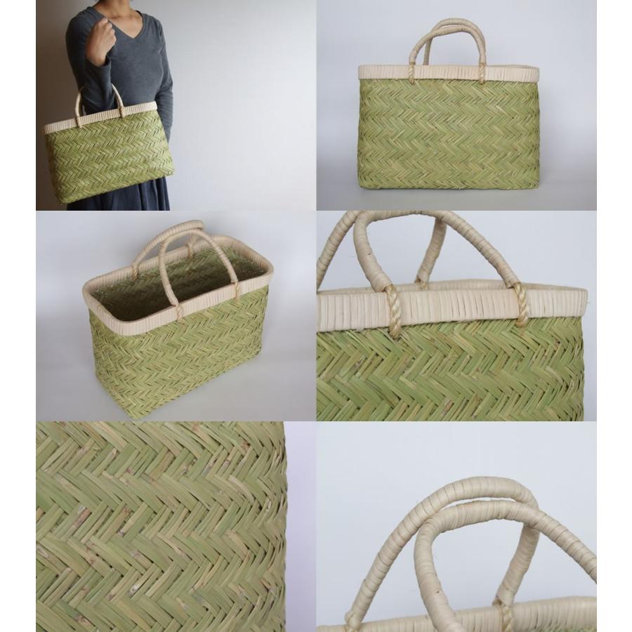 岩手県鳥越地区の竹細工 岩手県二戸 鳥越竹細工 スズ竹 市場かご 尺(底