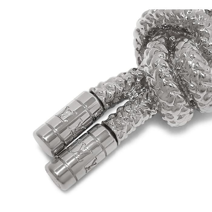 ルイヴィトン ポルトクレ ノットロープ キーリング M66837 シルバー