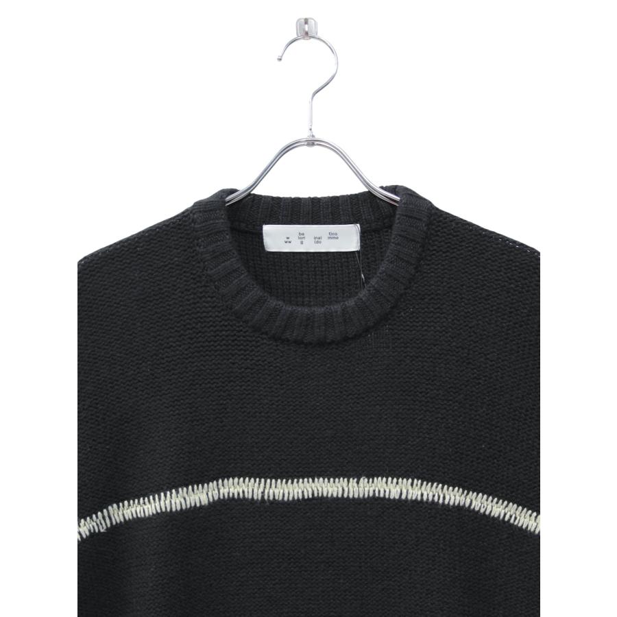 BAL（バル） SALE 50%OFF bal STITCHED DROP SHOULDER SWEATER BLACK