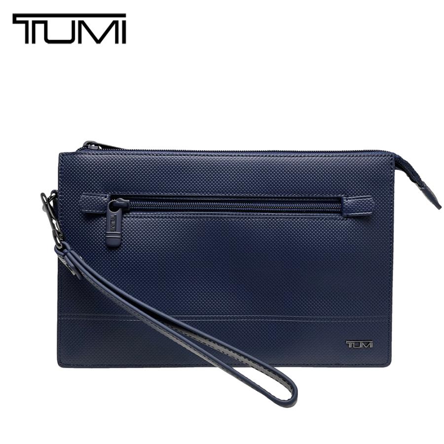 TUMI（トゥミ） クラッチバッグ セカンドバッグ ポーチ 本革 エンボス