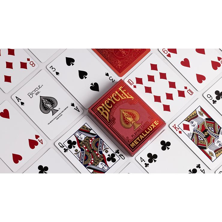 バイスクル BICYCLE トランプ プレイングカード Bicycle Metalluxe Red