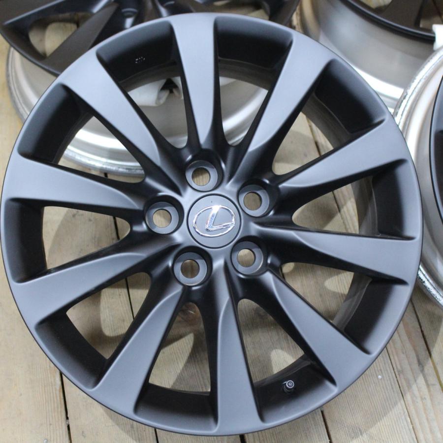 レクサス（LEXUS） LS460 LS600 純正 18インチ マットブラック 再塗装