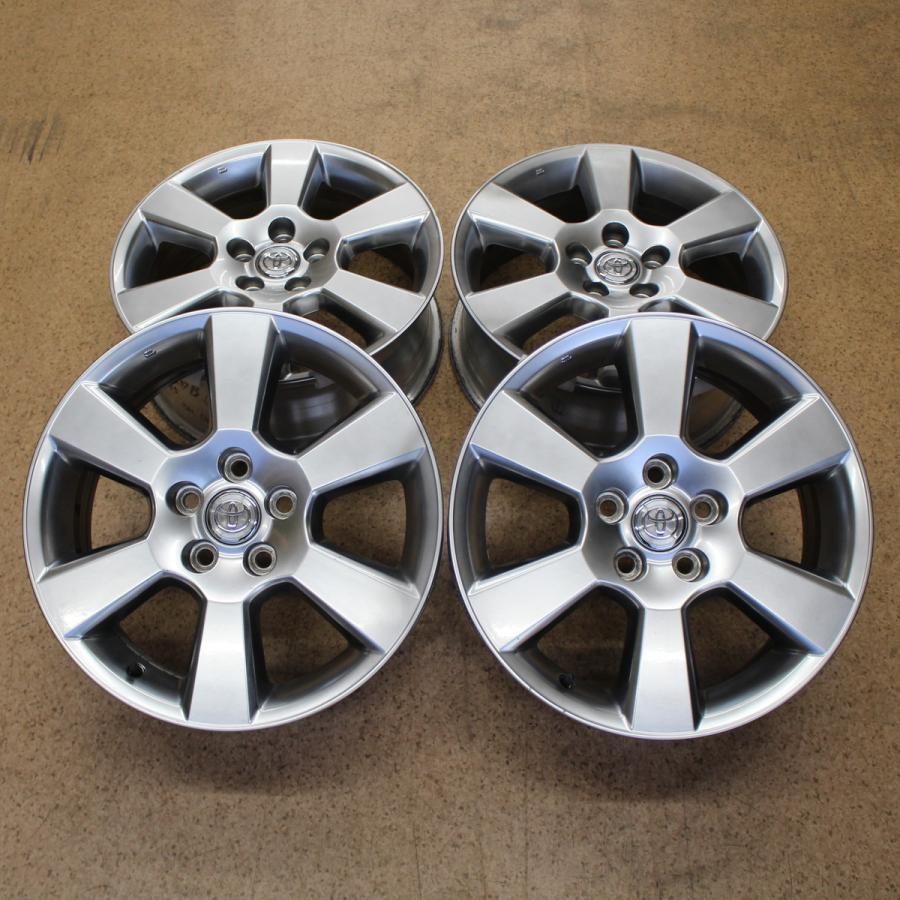 ハリアー TOYOTA 純正 17インチ 6.5J+35 PCD114.3 アルミホイール 4本