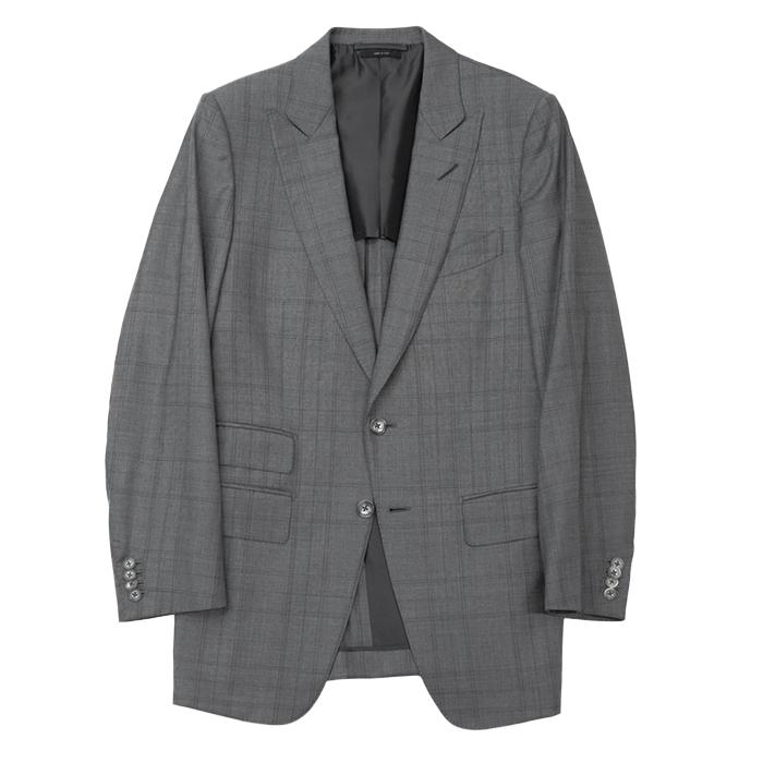 美品】トムフォード スーツ グレンチェック ピークドラペル 背抜き 2B