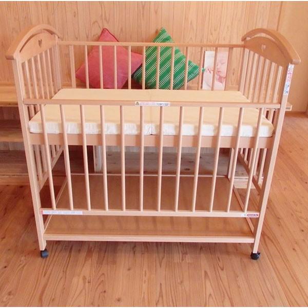 サワベビー 日本製ハイタイプベッド V型オットー ナチュラル 澤田工業