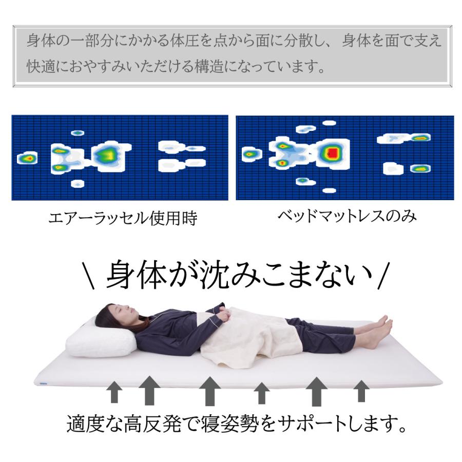 ファインエアー550 シングル用 約100×200CM Fine-Air オーシン 高反発