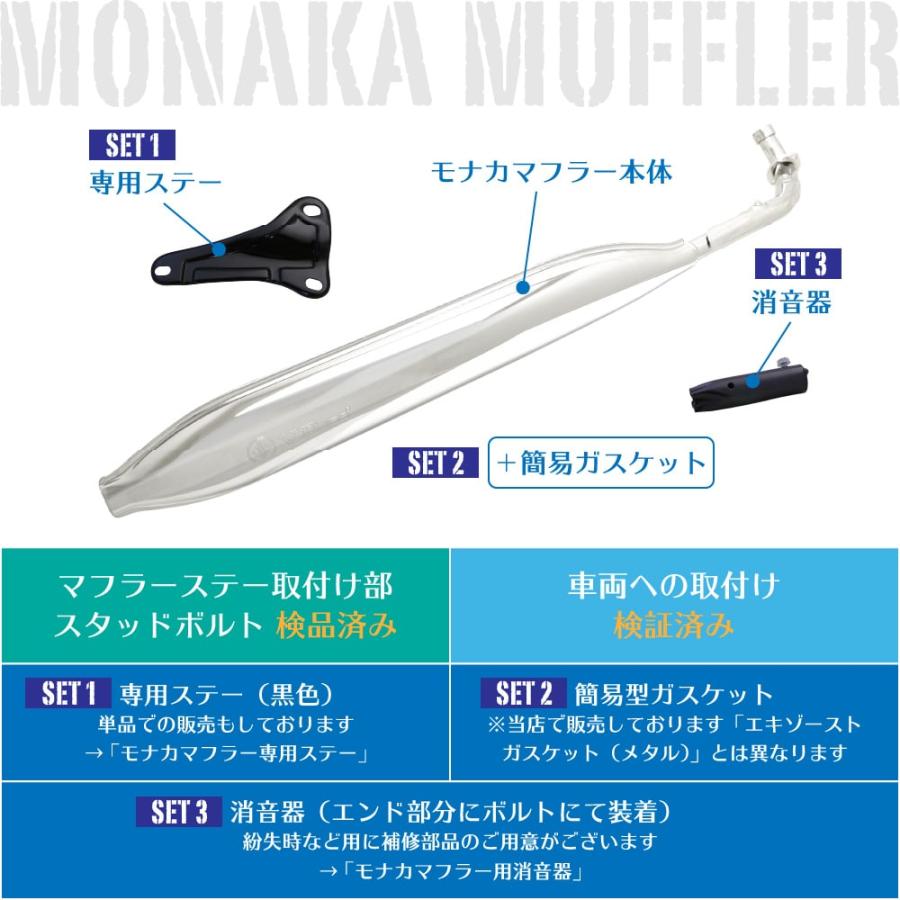 ホンダ スーパーカブ C50 C70 C90 リトルカブ モナカマフラー フル