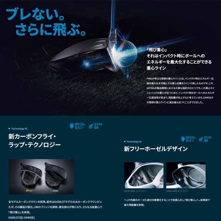 PING（ピン） 【在庫品即納】ピン G440 ドライバー MAX DRIVER 9度