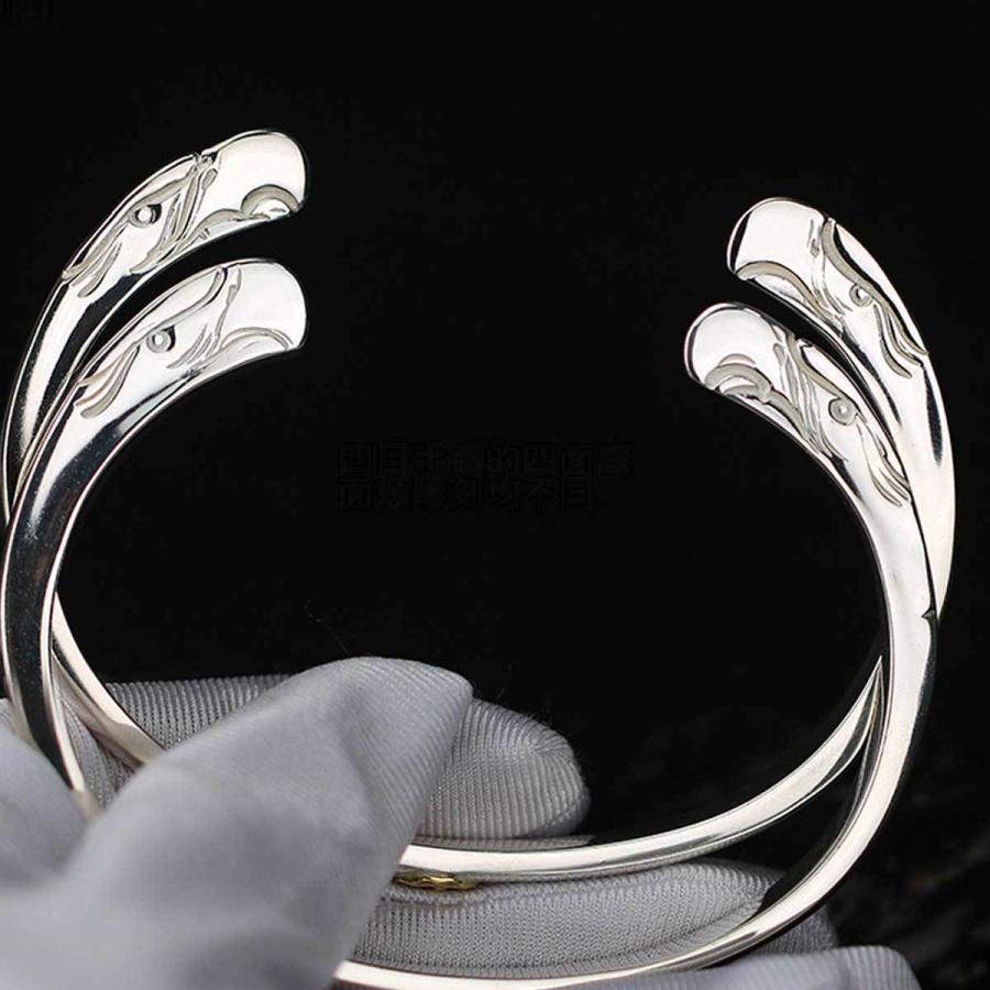 メンズ バングル ブレスレット 18金現行イーグル顔ブレス イーグル