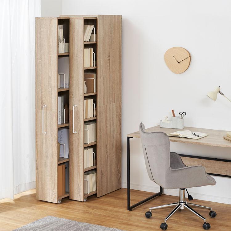 LOWYA（ロウヤ） 本棚 大容量 おしゃれ 収納 隙間収納 コミックラック