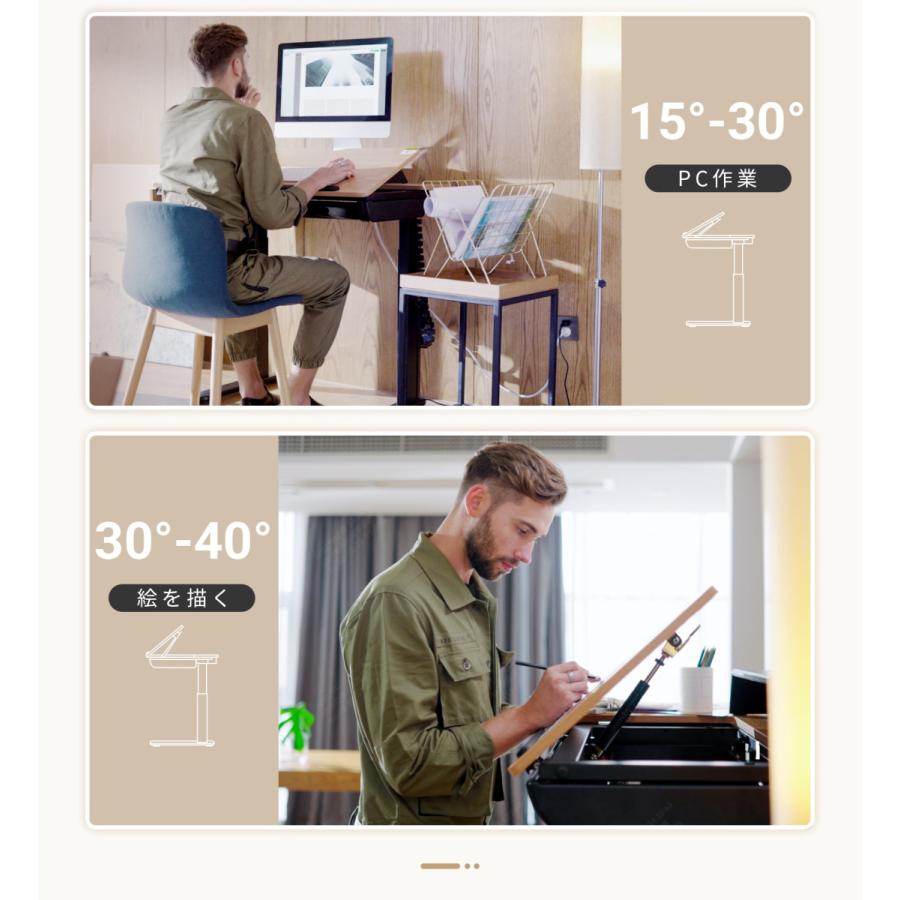 FlexiSpot 昇降デスク 天板角度調整 昇降テーブル FlexiSpot ED1B