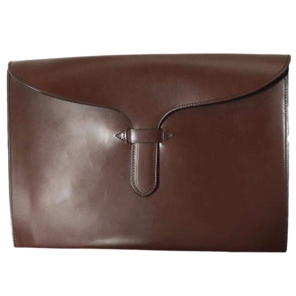 Rutherfords ラザフォード イギリス製 ブライドルレザー クラッチ