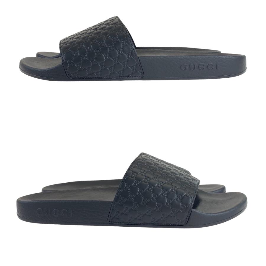 GUCCI（グッチ） 新品未使用 マイクロGG サイズ11 ブラック 黒 レザー