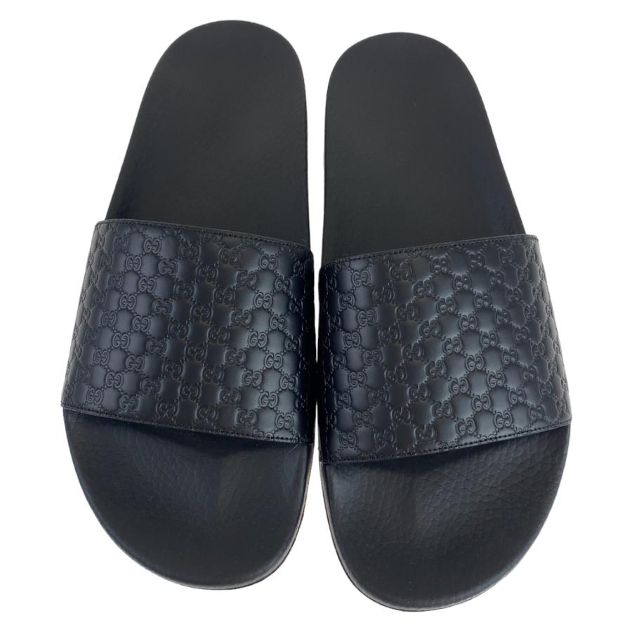 GUCCI（グッチ） 新品未使用 マイクロGG サイズ11 ブラック 黒 レザー