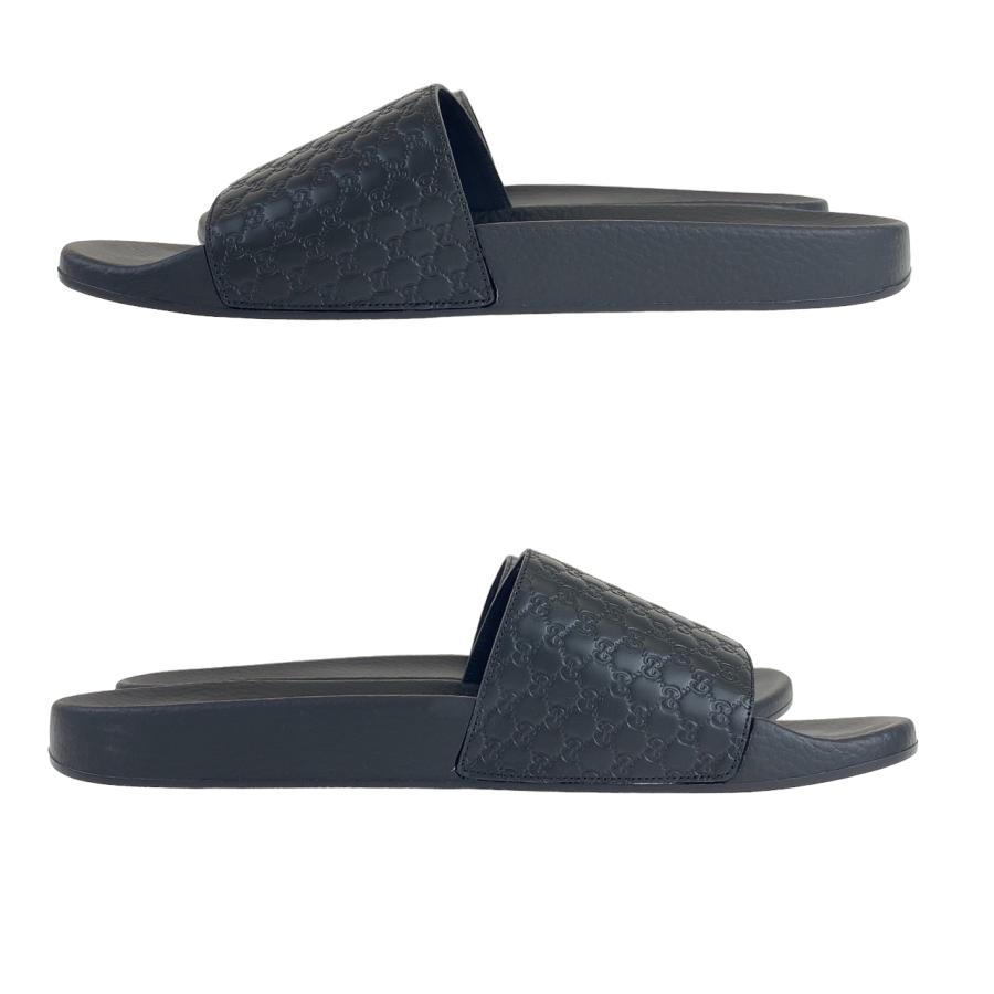 GUCCI（グッチ） 新品未使用 マイクロGG サイズ11 ブラック 黒 レザー