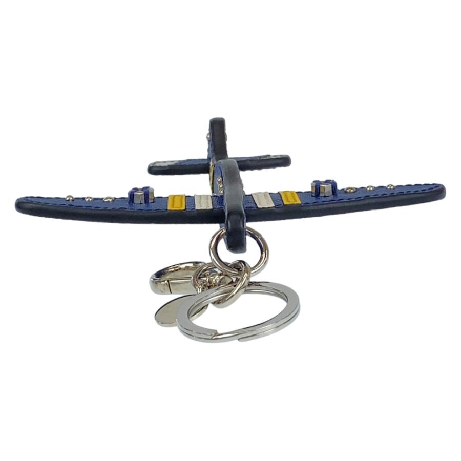 PRADA（プラダ） サフィアーノ ブルー 青 レザー キーホルダー