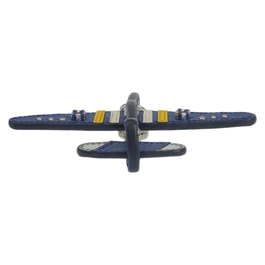 PRADA（プラダ） サフィアーノ ブルー 青 レザー キーホルダー