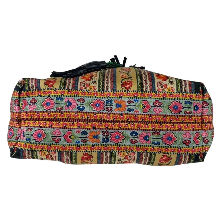 ETRO（エトロ） 美品 フリンジ マルチカラー シルバー金具 ナイロン