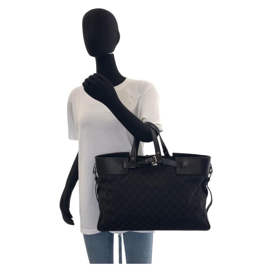 GUCCI（グッチ） ブラック 黒 シルバー金具 GGキャンバス/レザー