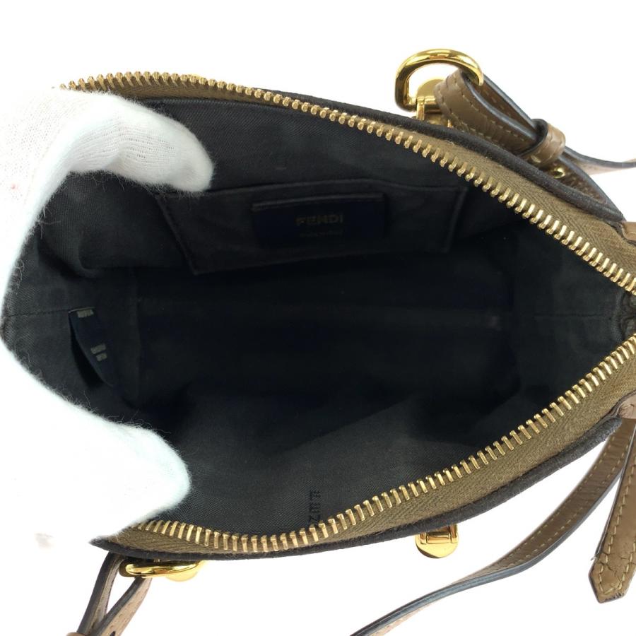 FENDI（フェンディ） 美品 バイザウェイミニ ブラウン ゴールド金具
