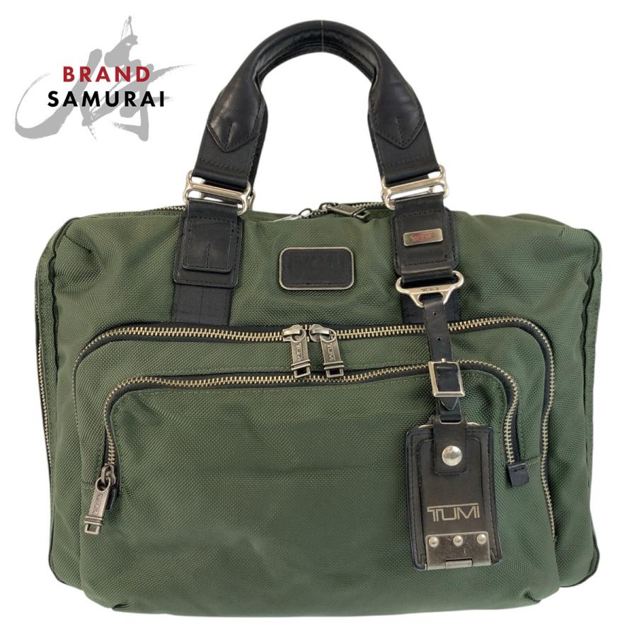 TUMI（トゥミ） Alpha Bravo Andrews Slim Brief グリーン カーキ