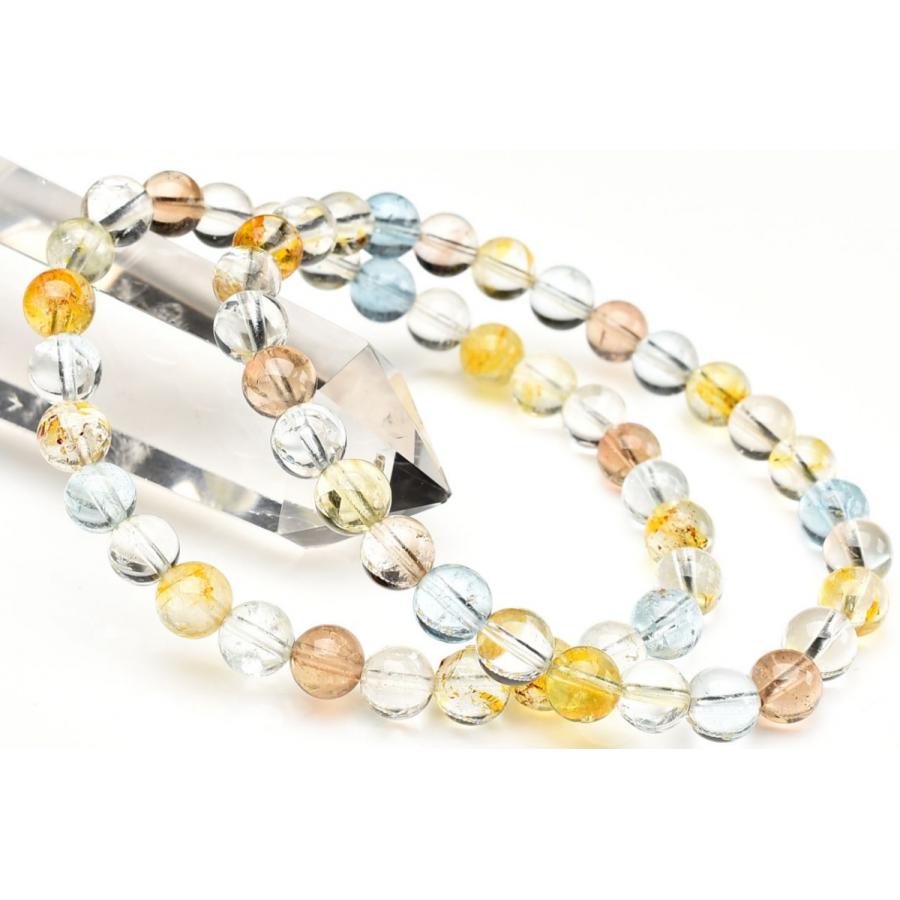 ナチュラルカラー◇透明 トパーズ 7.5mm ブレスレット 1個売り _B1556