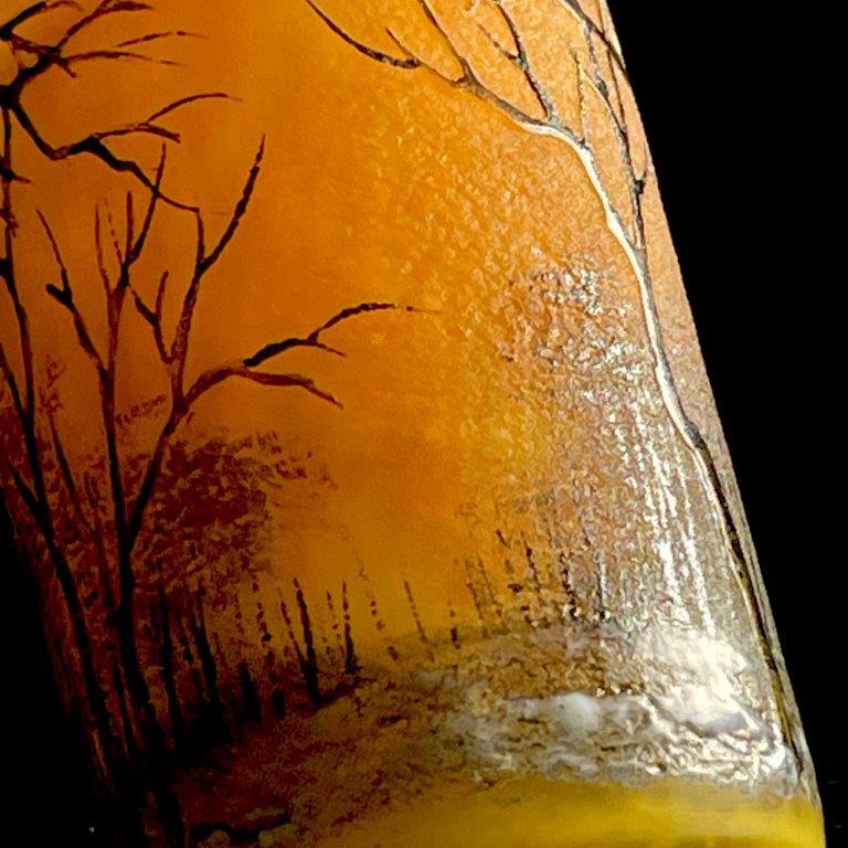 極上完品!！ ドームナンシー 冬景色文香香水瓶 エナメル彩 風景 Daum